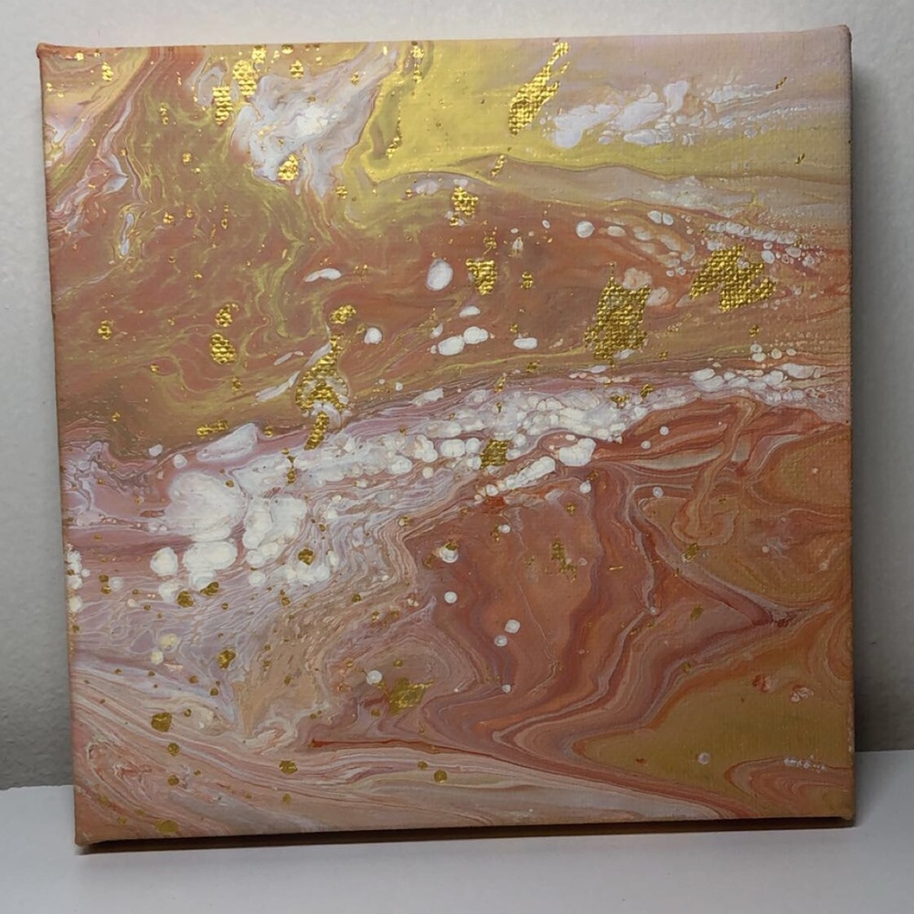 Abstract canvas painting